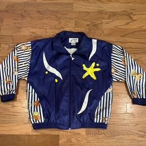 Vintage coastal themed windbreaker
